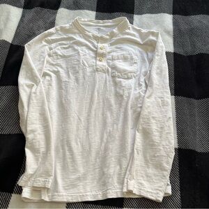 GAP Kids XXL Cream Long Sleeve Shirt